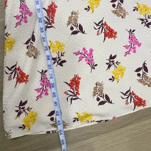 Ann Taylor Floral Casual Dress - Cream, Pink, Yellow - Picture 6 of 6